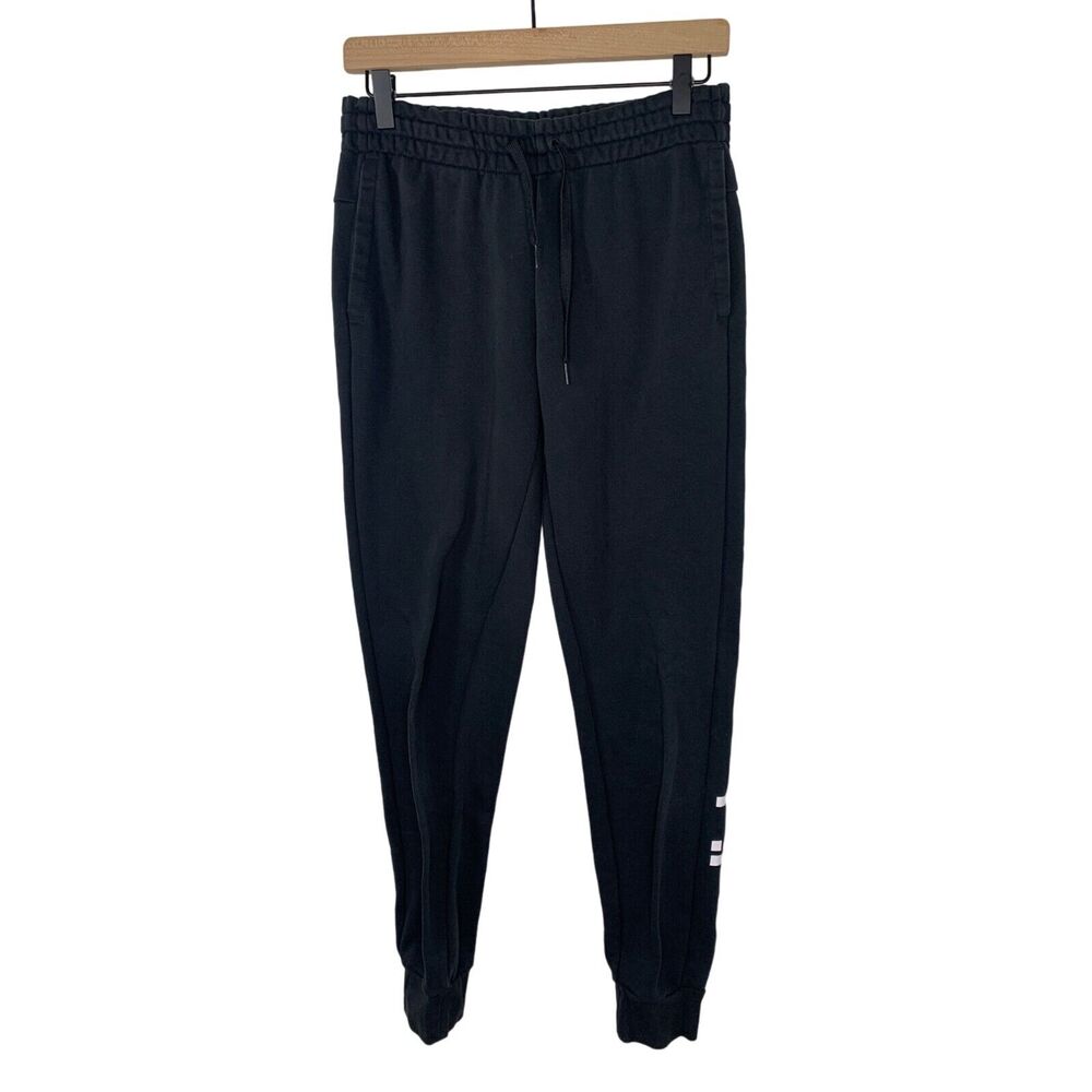 Adidas Mens Black Jogger Pants Size S Cotton/Polyester
